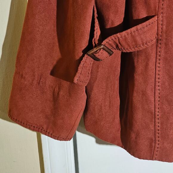 Two Piece Set Tank & Jacket in Rust Terracotta Plus Sz 22W Indie Festival Soft - Picture 9 of 11